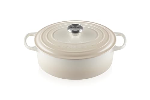 Le Creuset Enameled Cast Iron Signature Oval Dutch Oven, 6.75 qt., Meringue