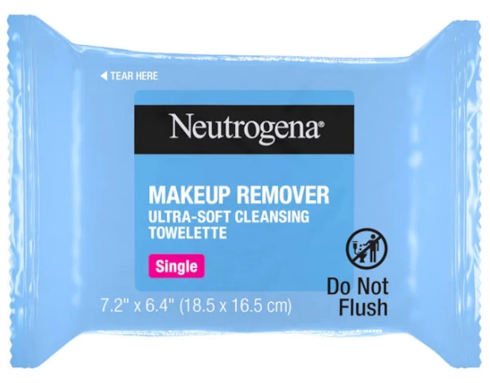 5 Pack Neutrogena Cleansing Facial Wipes, Individually Wrapped, 1 Bag of 20 Each