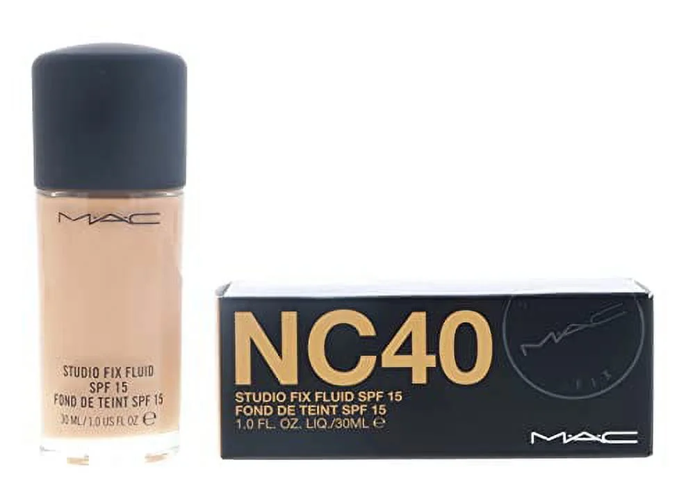 MAC, Studio Fix Fluid SPF15 NC40 30ml1oz, 1 Fl Oz