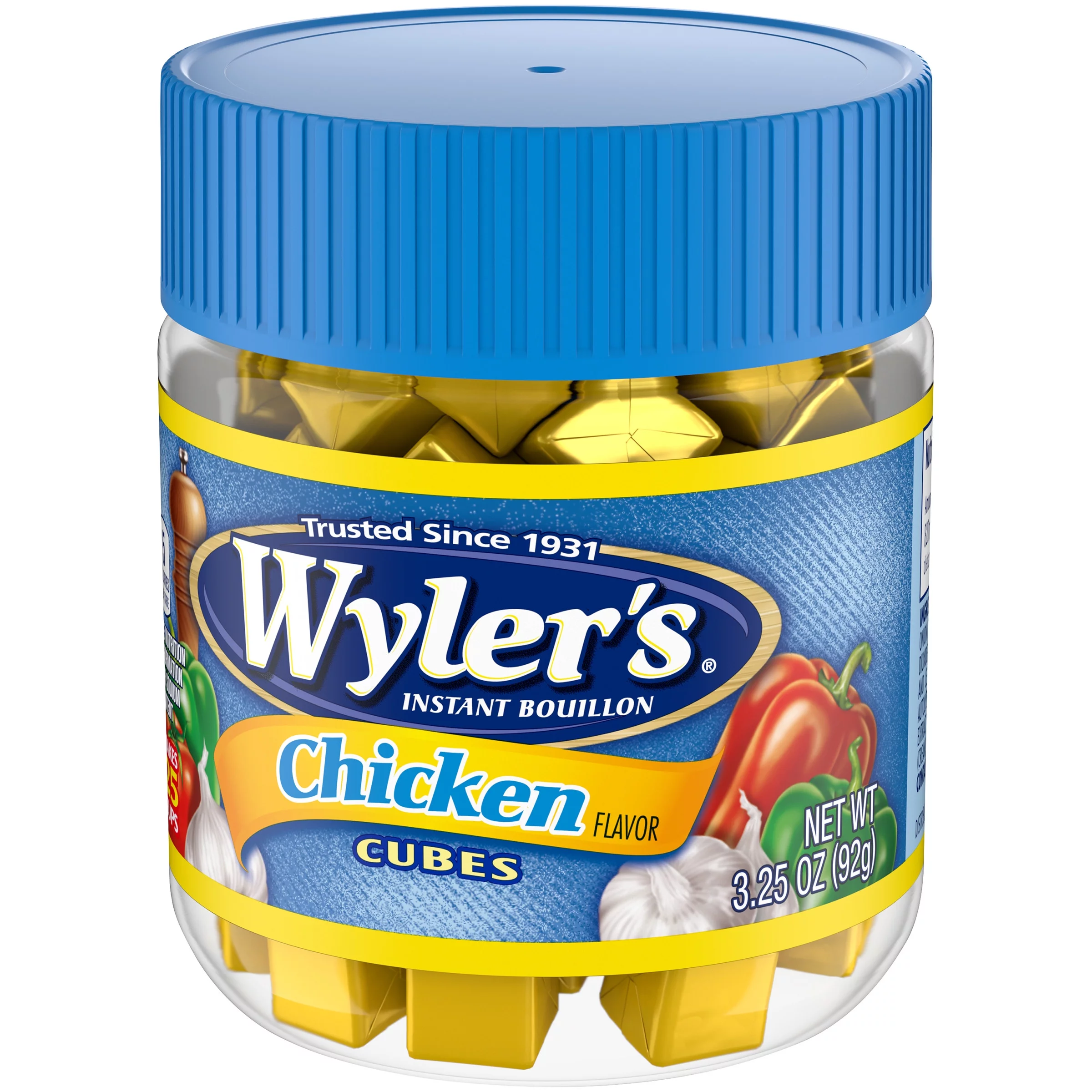 Wyler's Chicken Instant Bouillon Cubes, 3.25 oz (3-Pack)