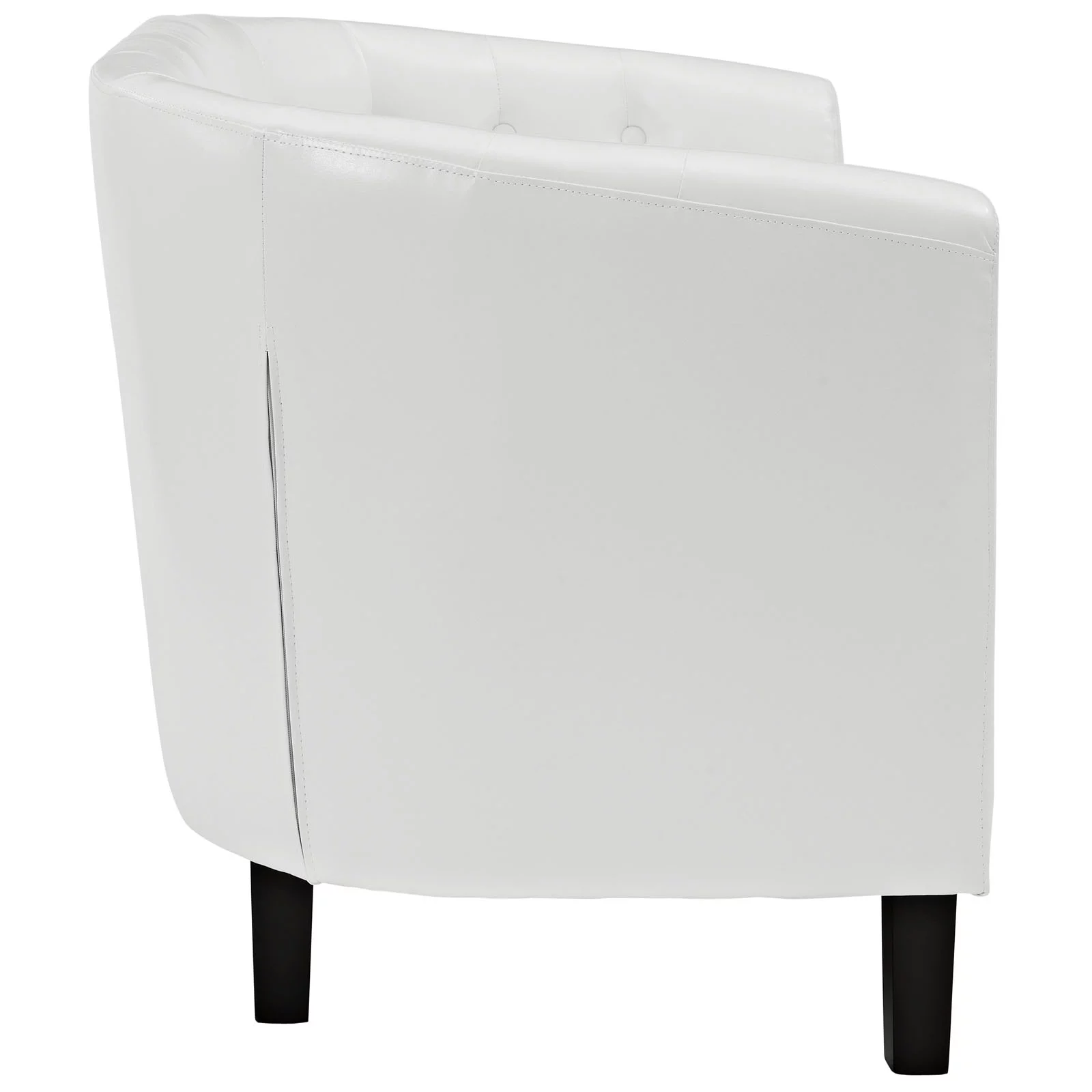 Modern Contemporary Living Room Two Seater Loveseat Sofa White