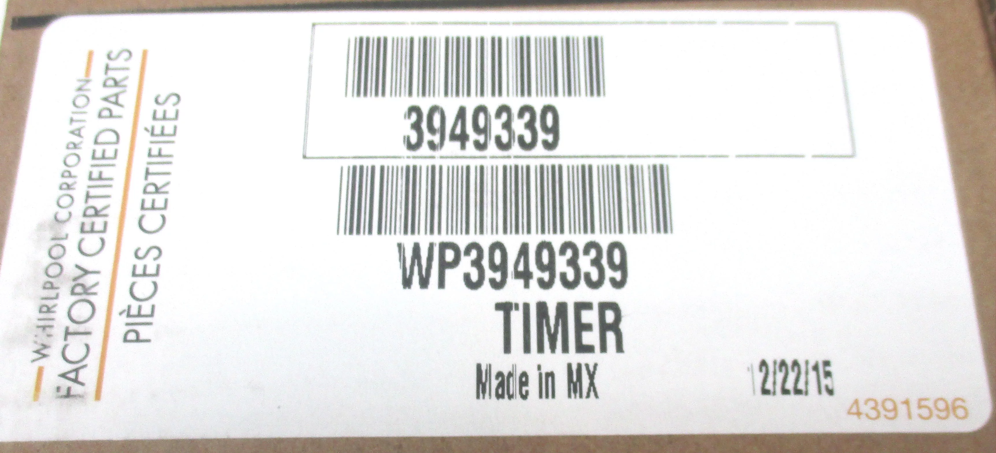 Timer Whirlpool 3949339 / WP3949339