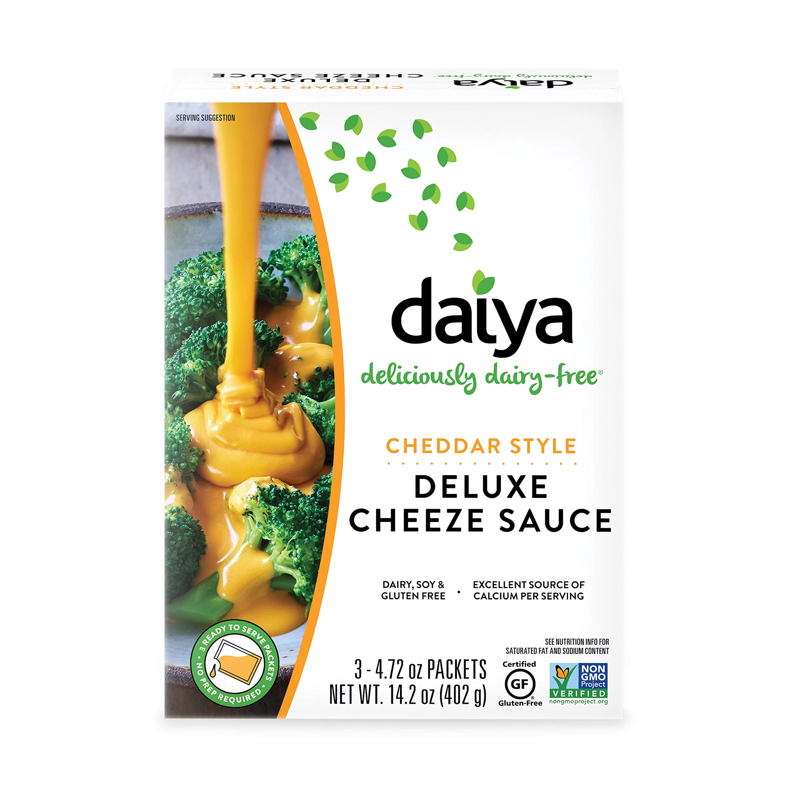 Daiya Dairy Free Cheddar Style Vegan Cheese Sauce, 14.2 Ounce (Pack of 8)
