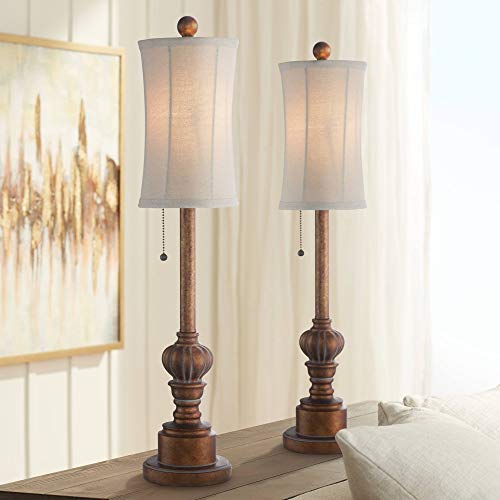 Regency Hill Bertie Traditional French Country Style Buffet Table Lamps 28