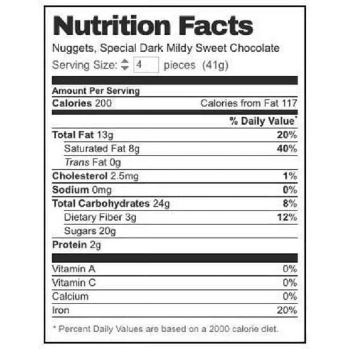 HERSHEY'S NUGGETS SPECIAL DARK Mildly Sweet Chocolate Candy Bars, Silver Foils, Bulk Pack 2 Pounds