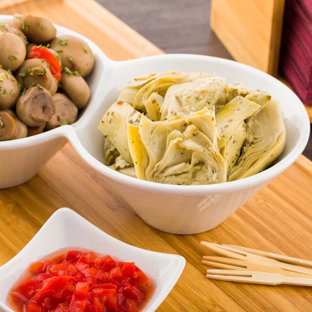 12 oz Round White Porcelain Bowl Set - 9