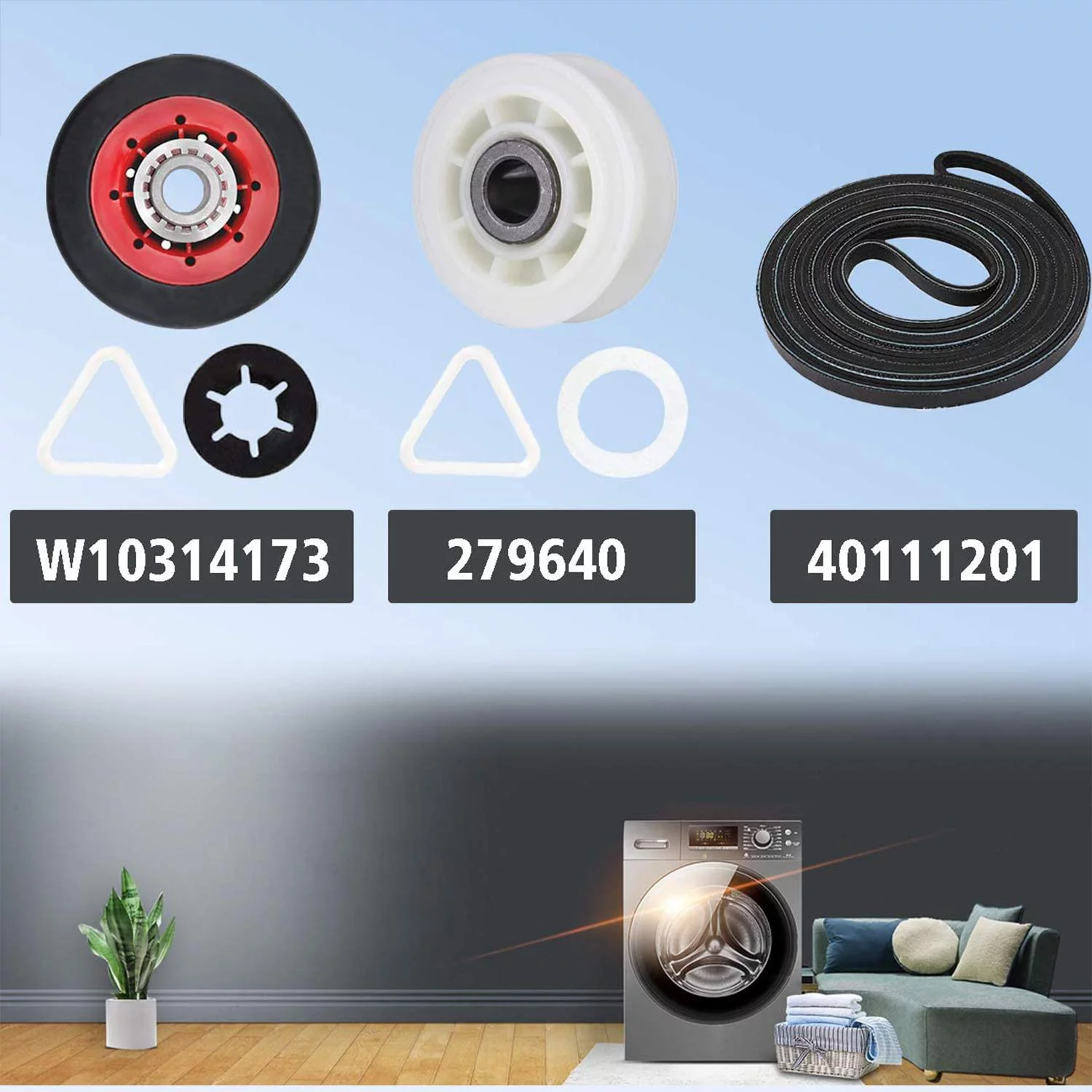 4392067 Dryer Repair Kit, Whirlpool Dryer Repair Maintenance Part, Replaces 4392067 W10314173 W10314171 AP3109602 AH373088 AP6019303