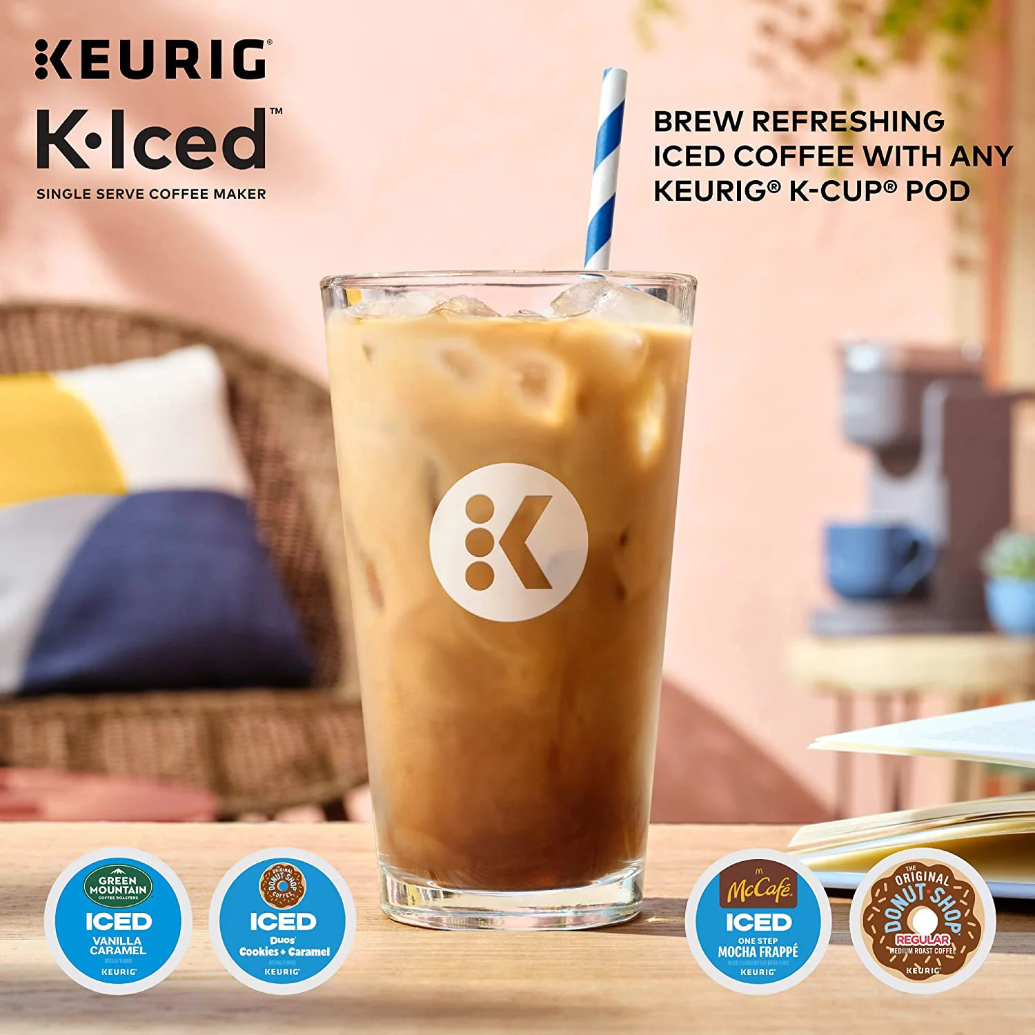 Keurig K-Iced Single Serve Coffee Maker, Gray