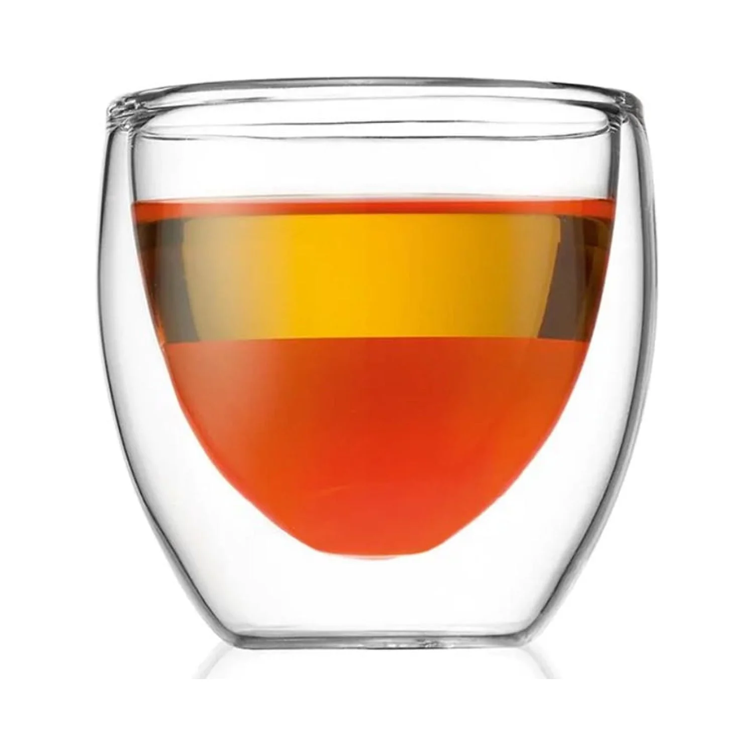 Bodum 2 pcs Glass, Double Wall, extra Small, 0.08 l, 2.5 oz