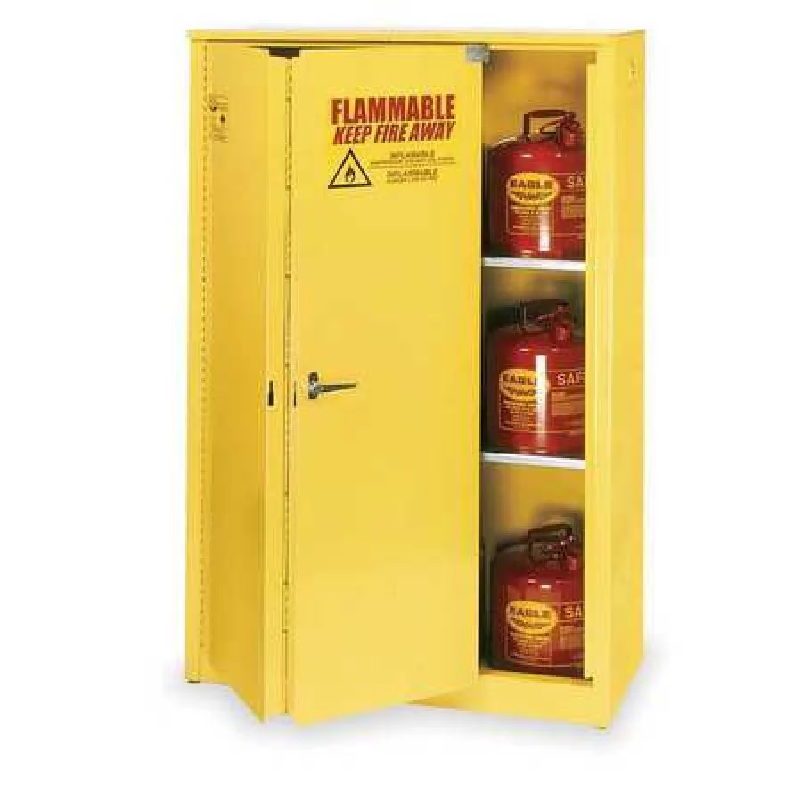 Eagle Mfg Flammable Safety Cabinet,45 Gal.,Yellow  1945X
