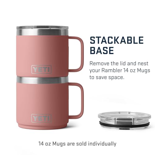 YETI Rambler 14 oz Stackable Mug, Vacuum Insulated, Stainless Steel with MagSlider Lid