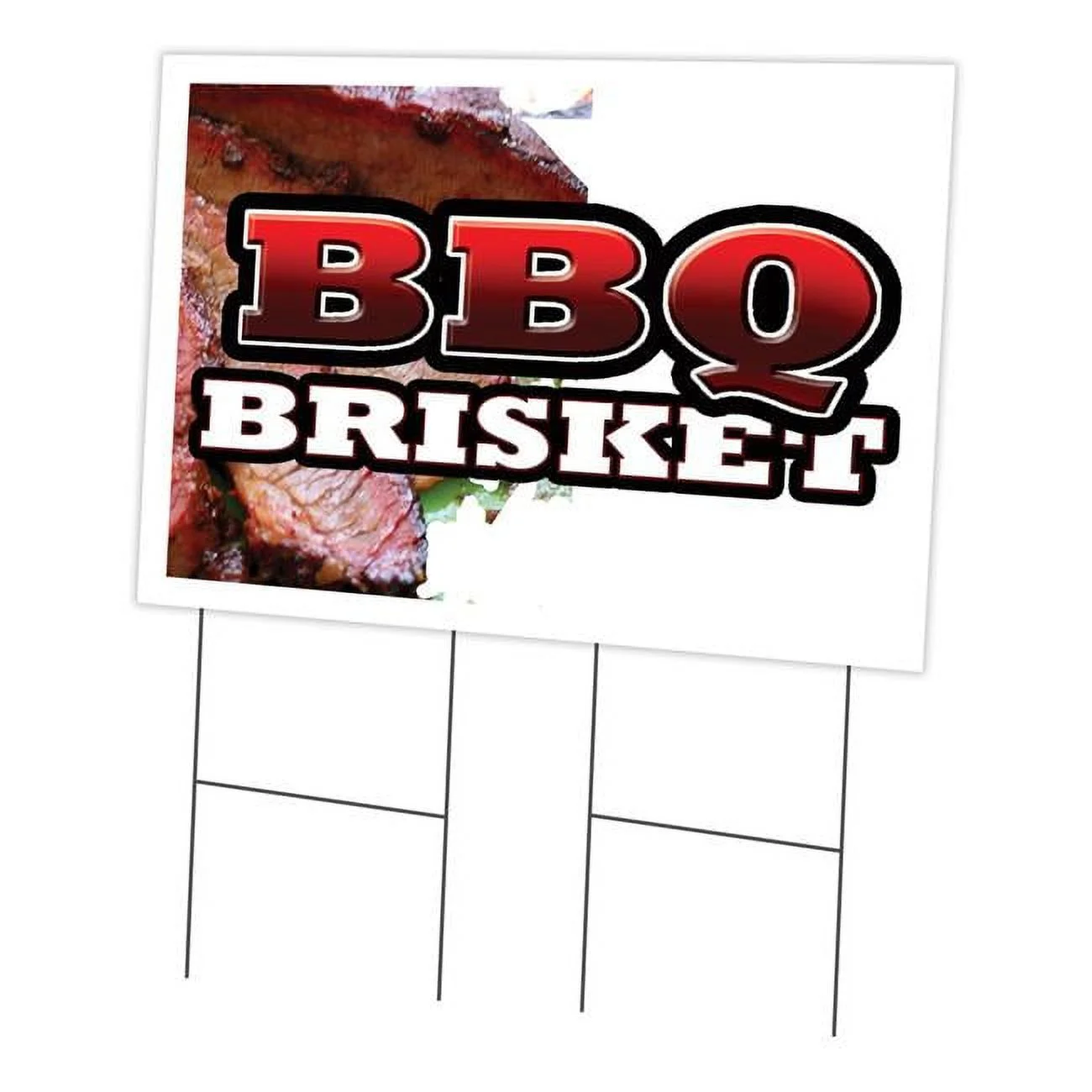 24 x 36 in. BBQ Brisket Yard Sign & Stake