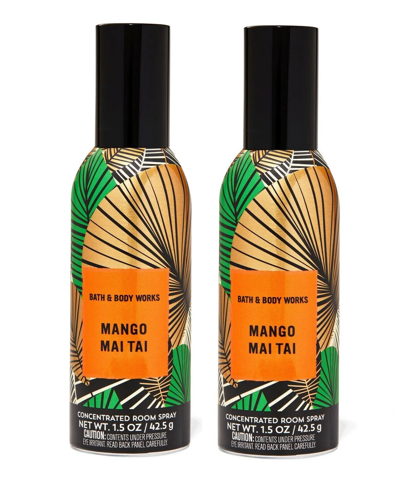 Bath and Body Works 2 Pack Mango Mai Tai Concentrated Room Spray 1.5 oz