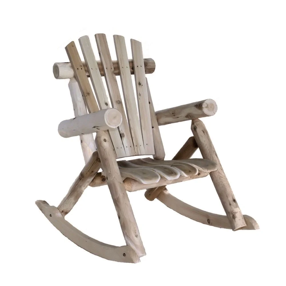 Lakeland Mills Patio Rocking Chair (Set of 2) with Round Table