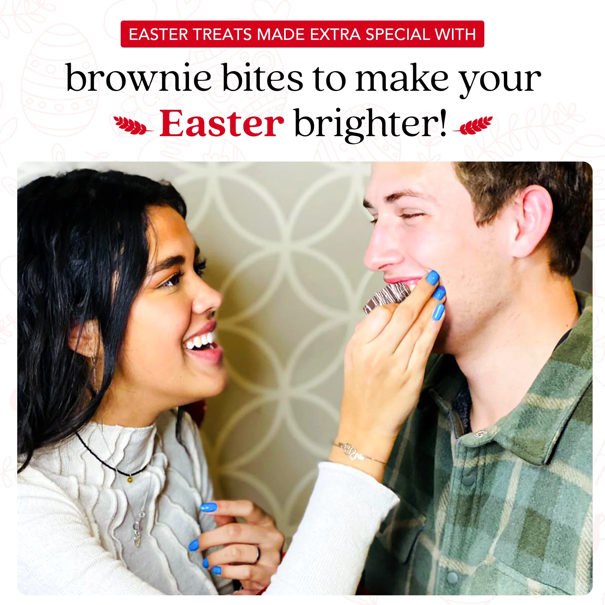 David’s Cookies Oven-Fresh Baked Brownie Bites – Delicious Decadent Dark Chocolate Glazed Mini Brownie In A Happy Easter-Themed Tin Gift Box – Individually Wrapped Gourmet Chocolate Brownies 16 Pcs