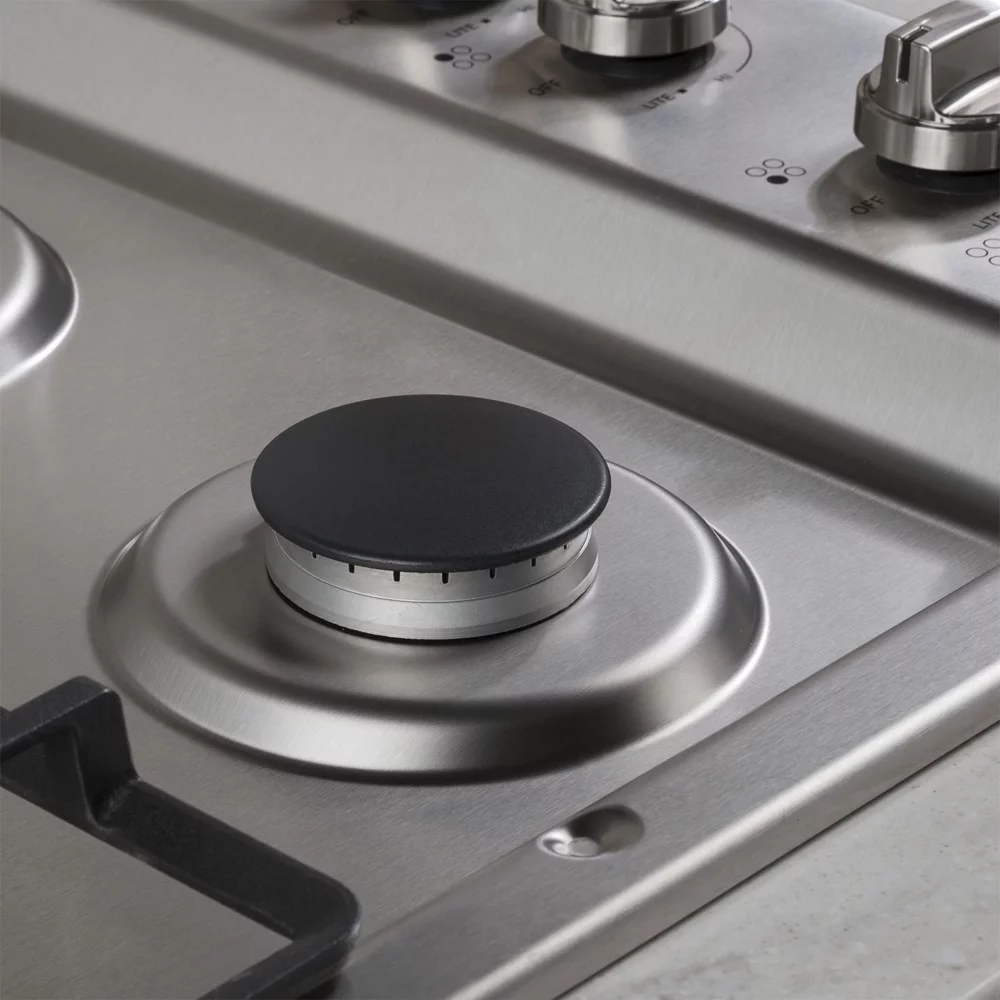 GE JGP3530SLSS 30 inch Built-In Gas Cooktop Bundle with Premium 3 YR CPS Enhanced Protection Pack