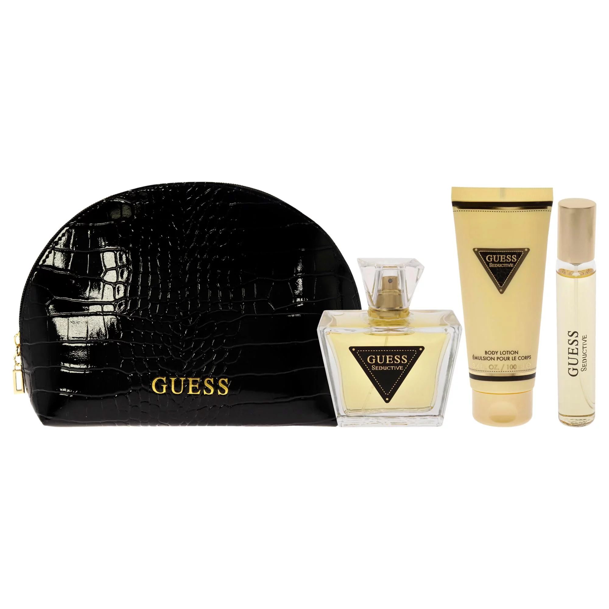 Guess Seductive by Guess, 4 Piece Gift Set for Women with Pouch