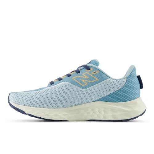 New Balance Women's Fresh Foam Arishi V4 Running Shoe, Quarry Blue/Chrome Blue/Silver Metallic, 7.5