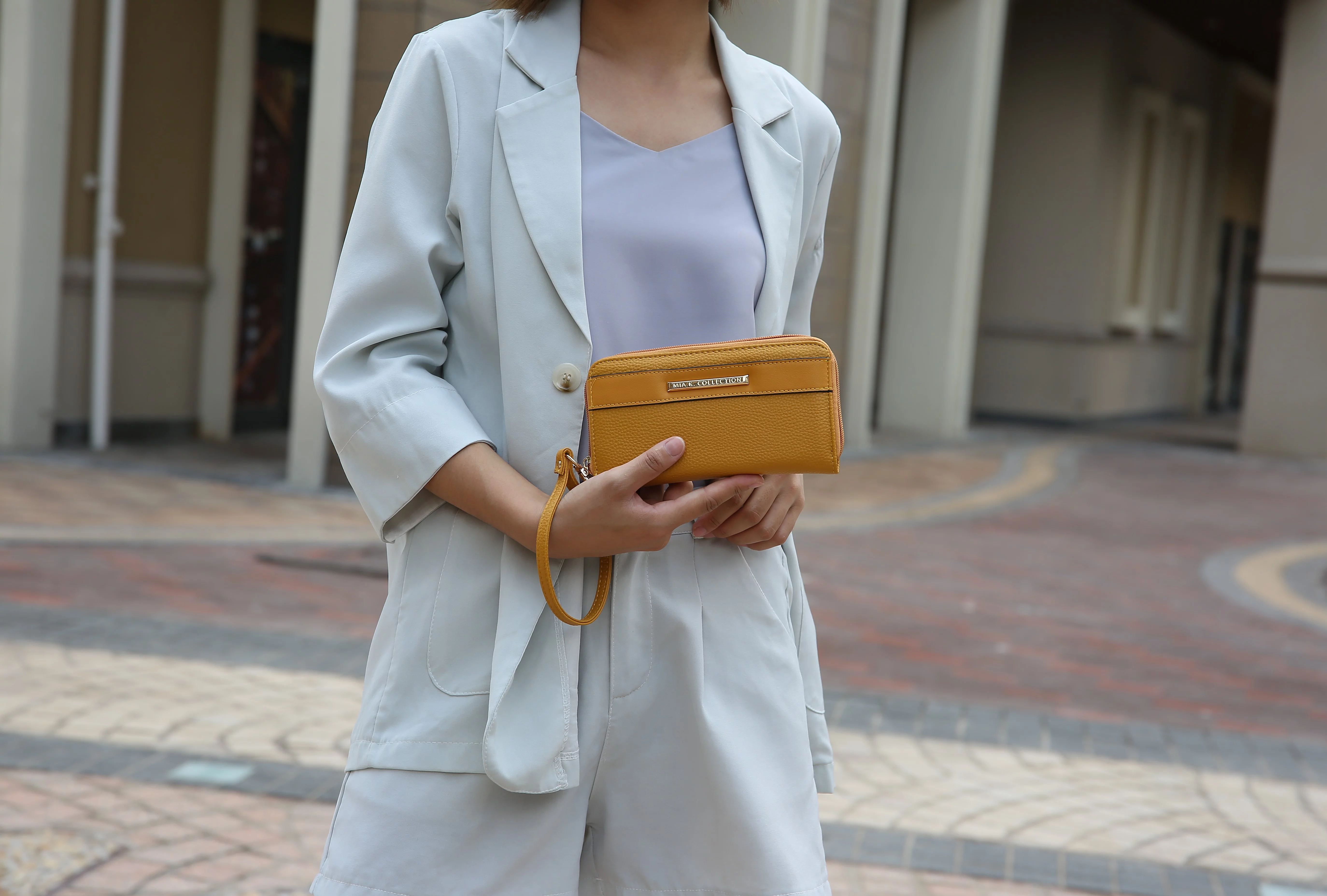 MKF Collection Darielle Vegan Leather Women's Satchel Handbag & Wallet Set by Mia K. - Black