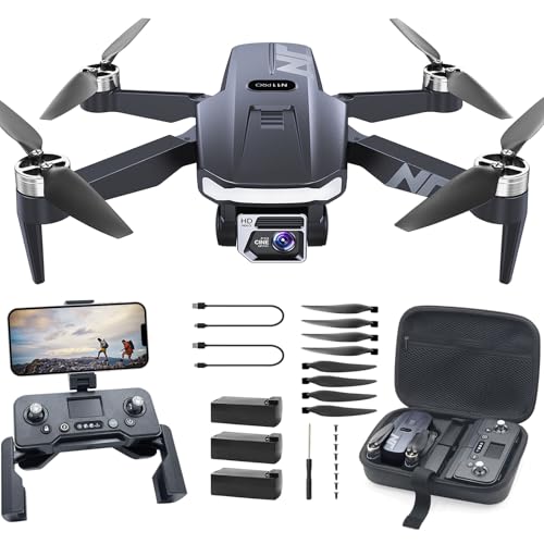 N11 PRO GPS Drone with Camera for Adults 4K UHD, 90 Min Long Flight Time, Long Control Range, Auto Return, Follow Me, Brushless Motor, 5G FPV RC Quadcopter for Beginners