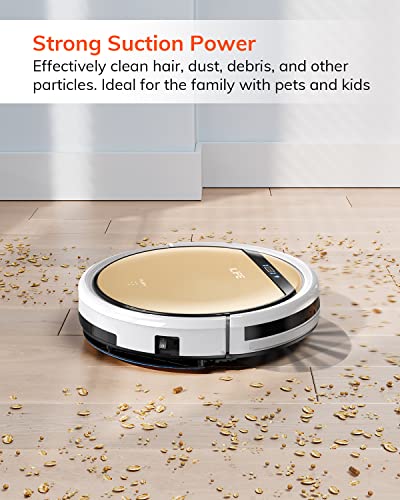 ILIFE V5s Plus Robot Vacuum and Mop Combo, Works with 2.4G WiFi, Alexa/App/Remote Control, Automatic Self-Charging Robotic Vacuum Cleaner, for Pet Hair, Hard Floor, Low Carpet (V5s Pro Upgraded)