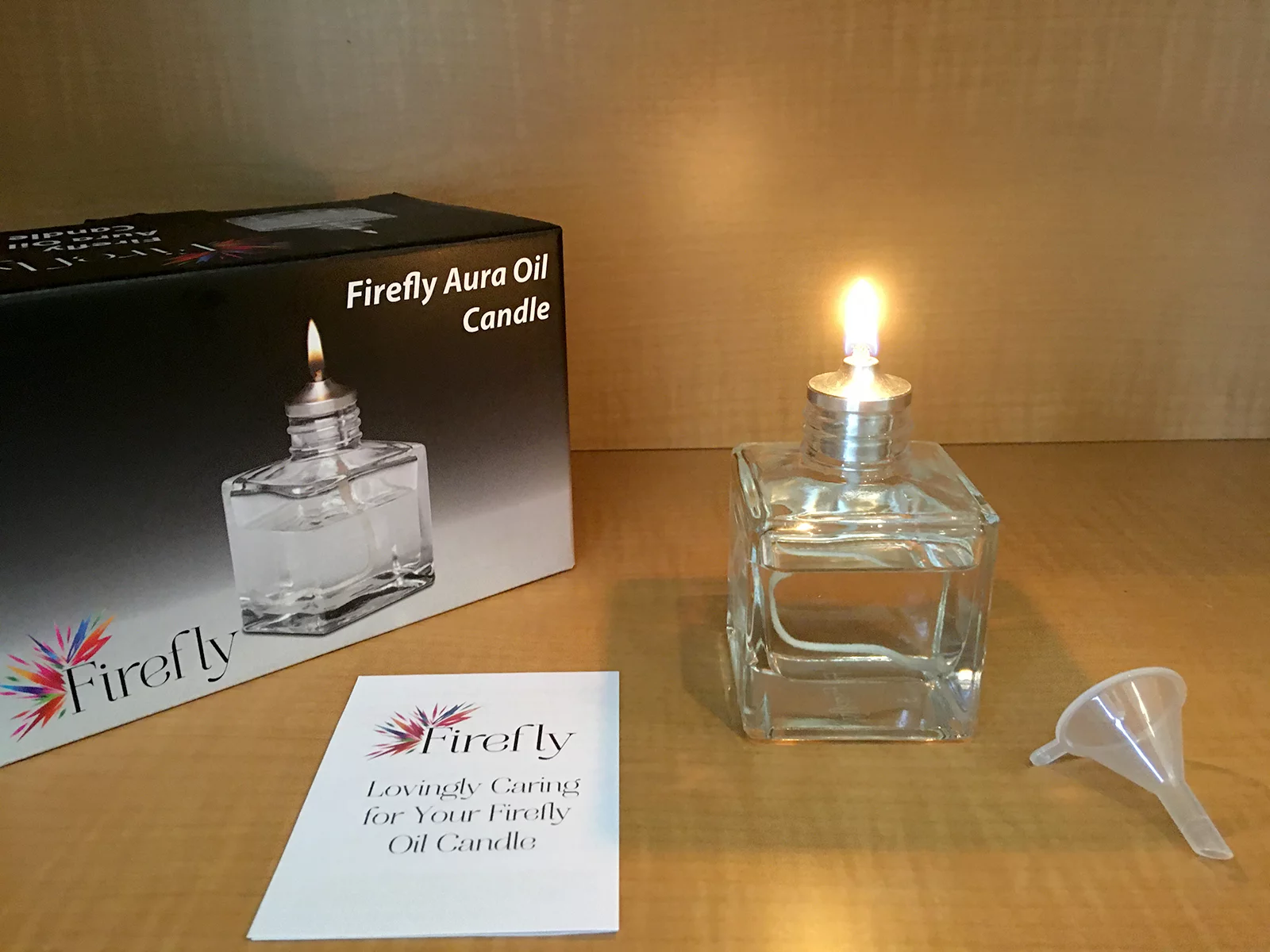 Firefly Aura Petite Glass Refillable Oil Lamp | 2