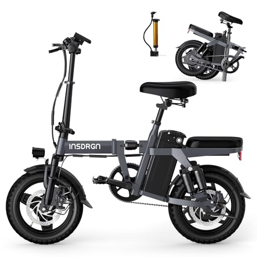 A14 Electric Bike – Premium Adult E-Bike with AI-Powered Pedal Assist, 9 Shock Absorbers, 44.99% Brake Ratio, 500W Motor, Mini Folding Electric Bike, and 499Wh Removable Battery - UL2849