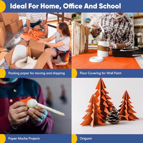 Vanhench Black Wrapping Paper, 17.5