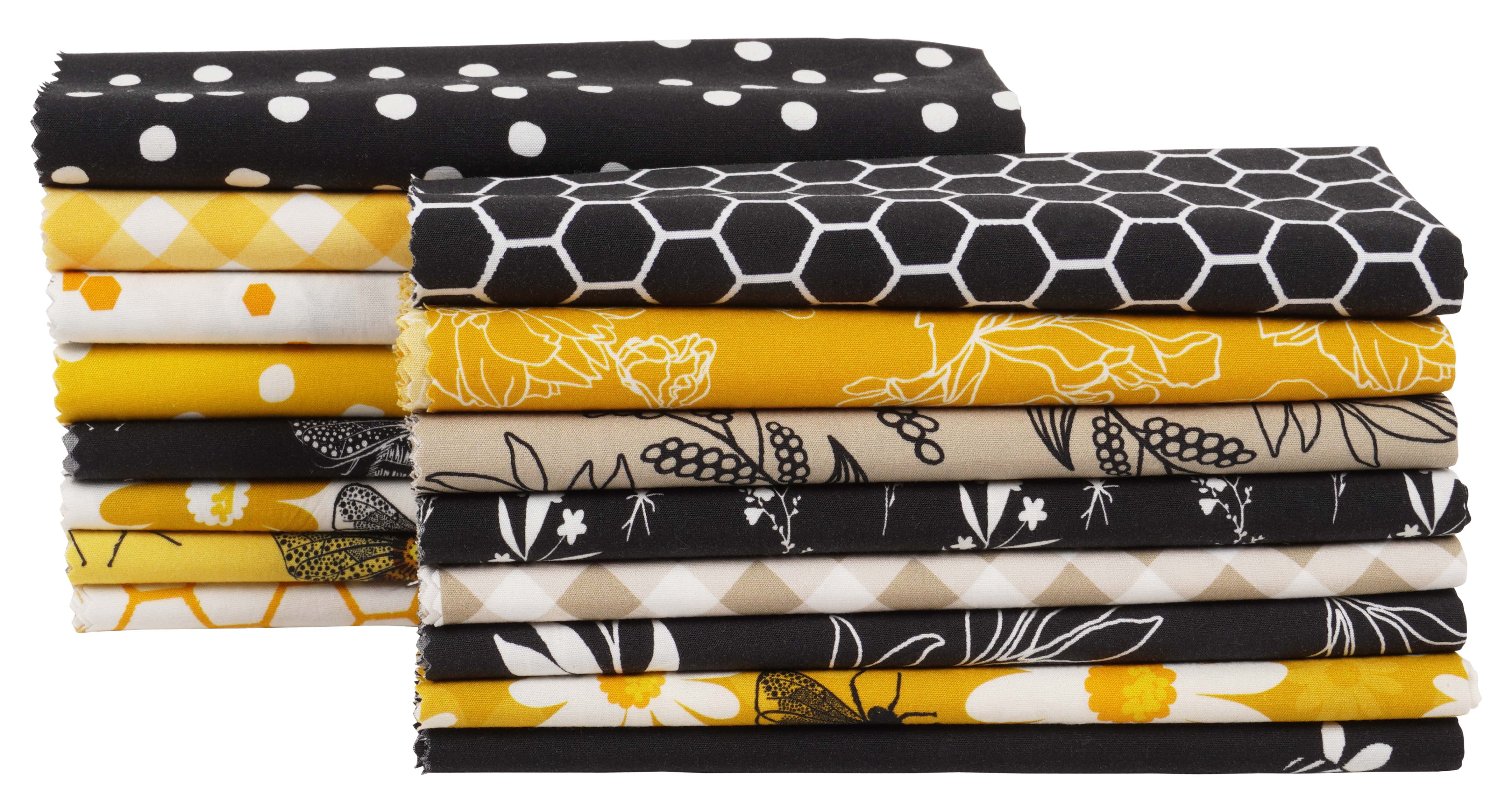 Soimoi 16 Pc Fat Quarter Bundle-Honey BeesPrint 18