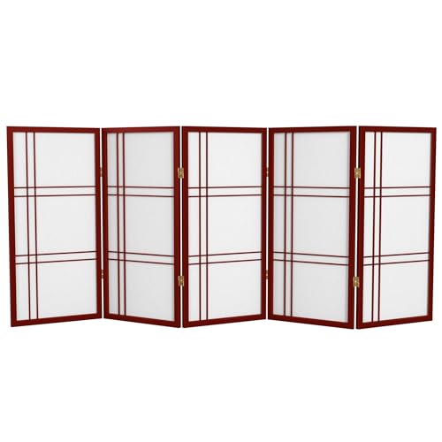 3 ft. Short Double Cross Shoji Screen - White - 3 Panels