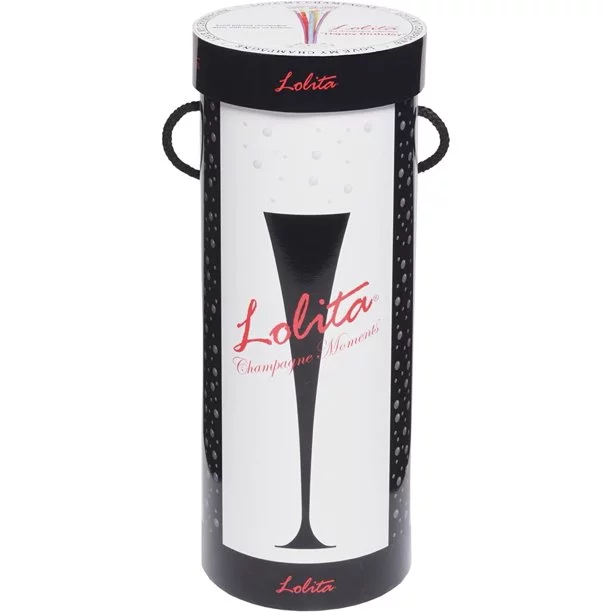 Lolita Hand Painted Champagne Flute Glass, Something Blue