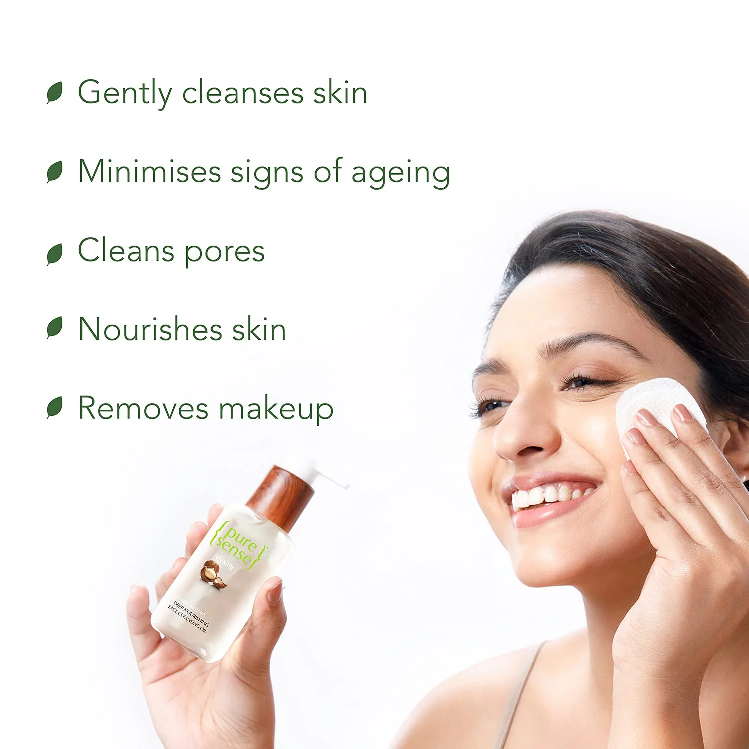 PureSense Relaxing Macadamia Deep Nourishing Face Cleansing Oil (100ml)