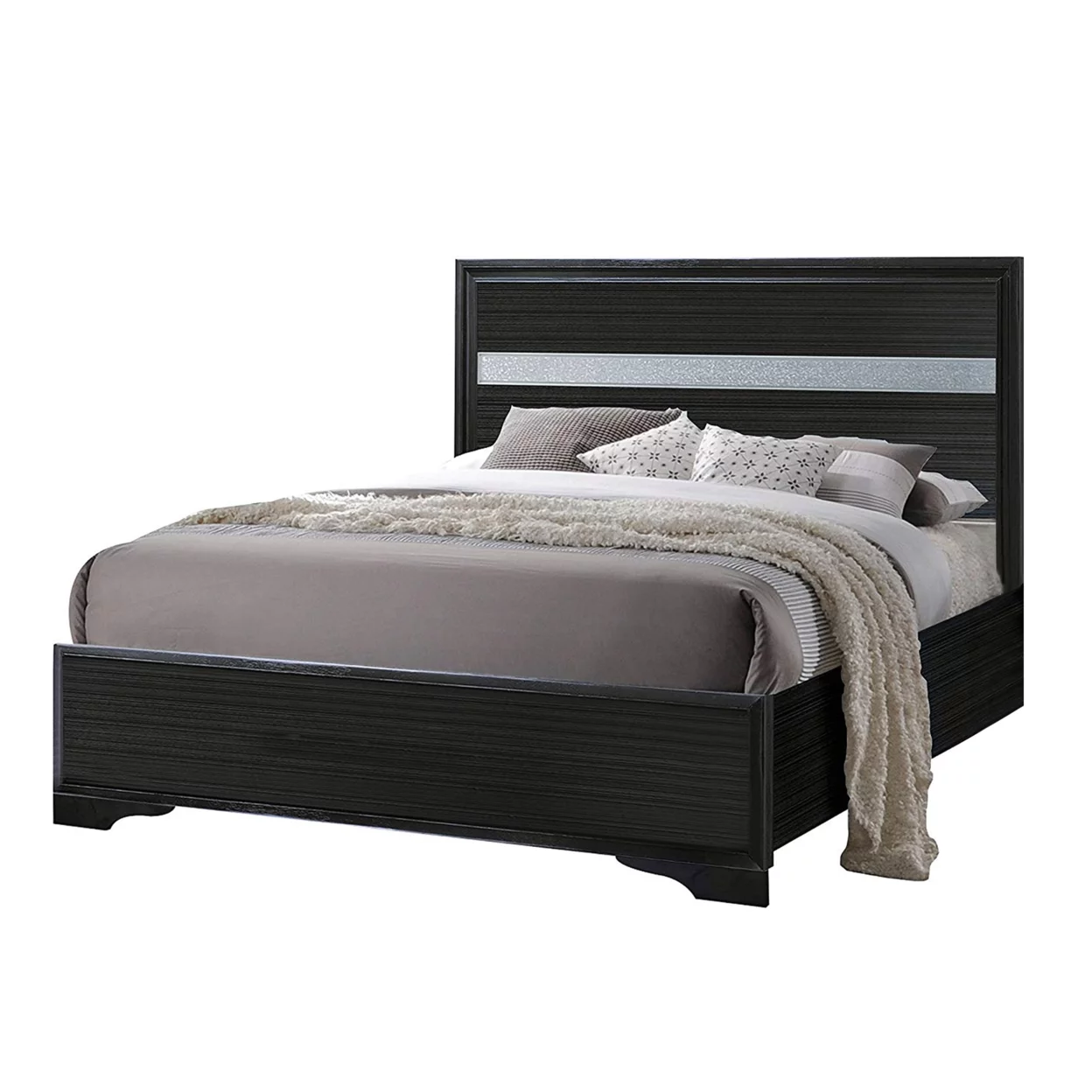 Bed, Twin, Black Finish