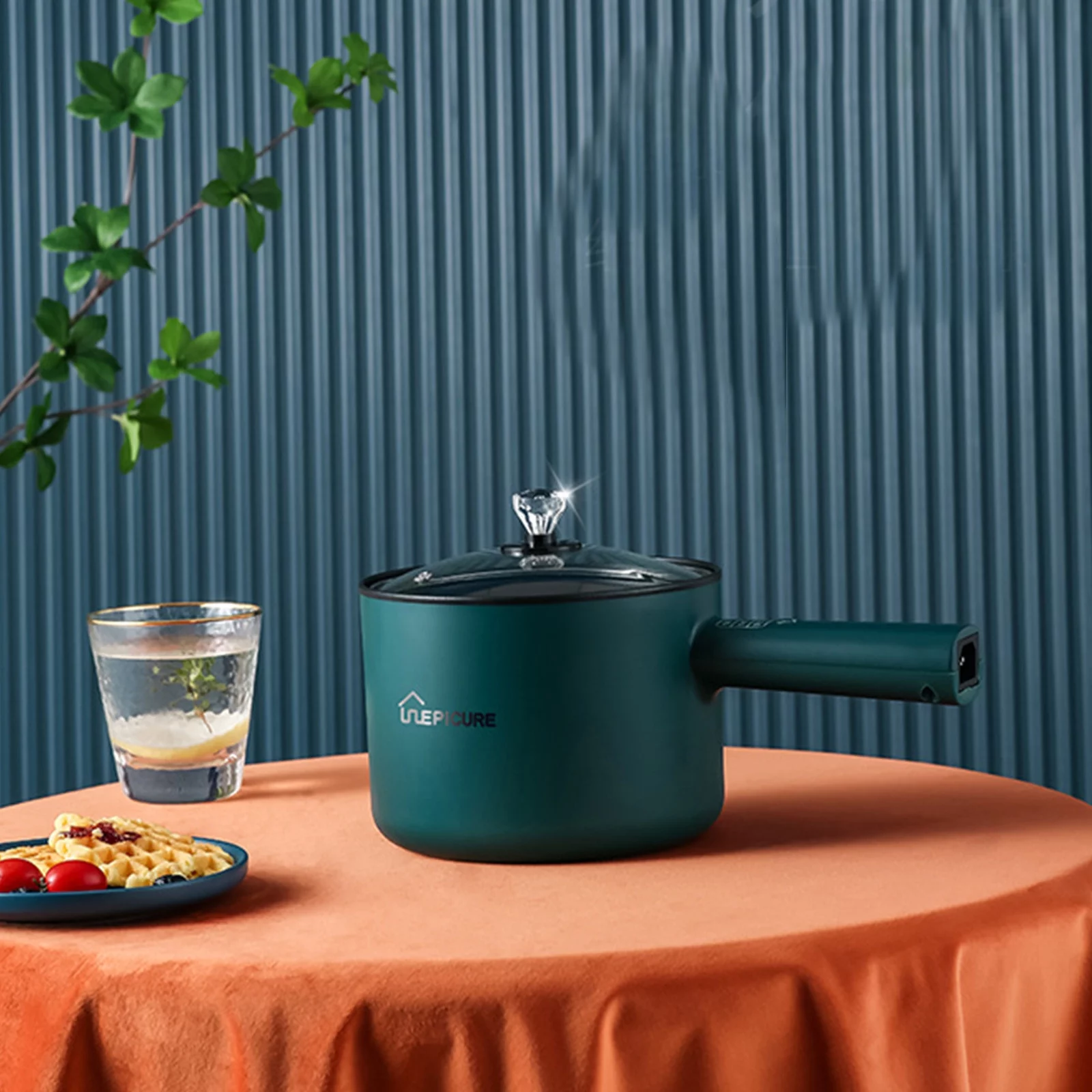 Hesxuno Multifunctional Electric Frying Pan Electric Heating Pot Cooking Rice Mini Electric Pot Non-Stick Pan