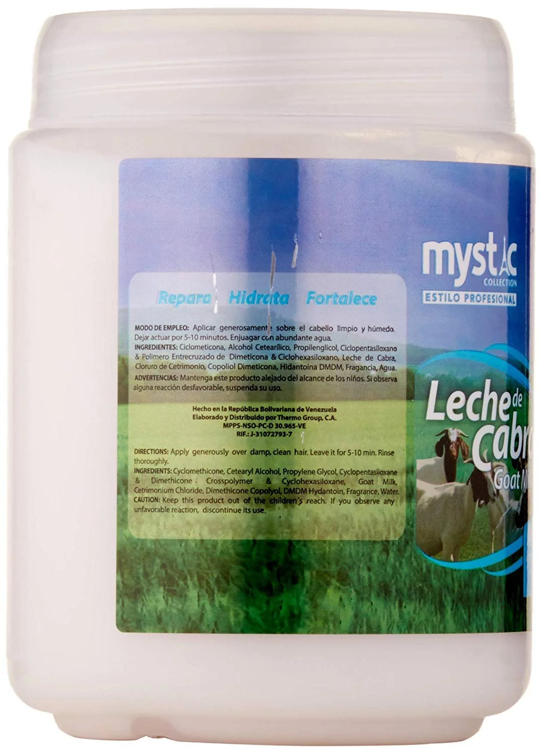 kleravitex goat milk treatment mask for dry hair / tratamiento leche de cabra cabello seco 35oz.