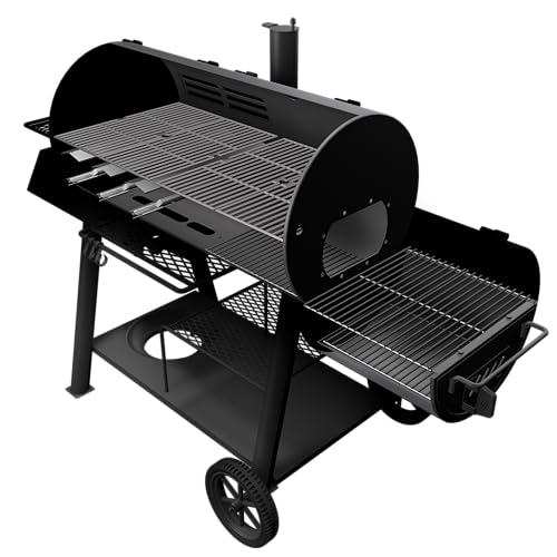 Oklahoma Joe's Canyon Combo Charcoal and Gas Smoker & Grill, Black - 24203004