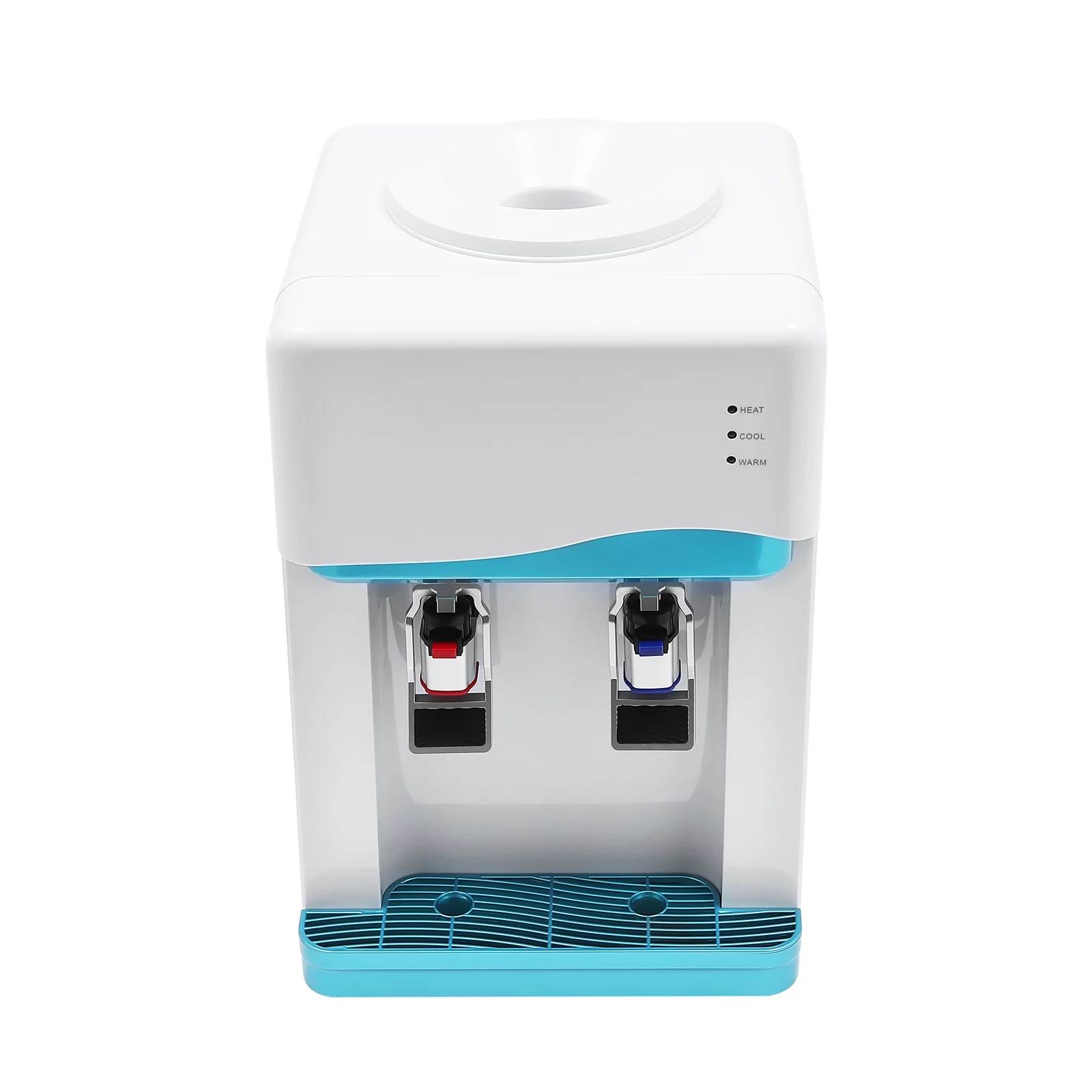 Desktop Hot & Cold Water Cooler Dispenser with Child Safety Lock Drinking Fountain