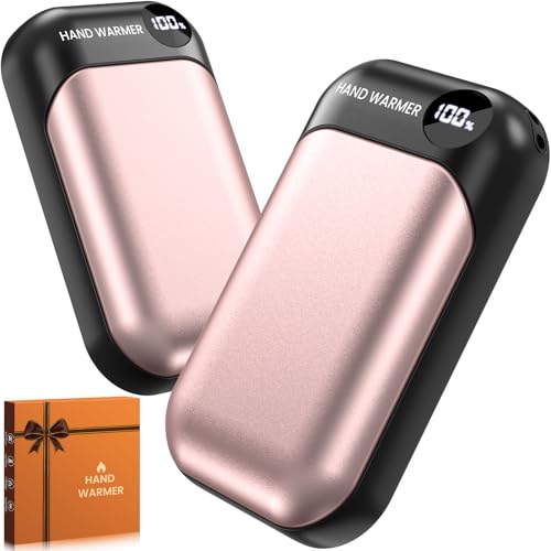 Hand Warmers Rechargeable 2 Pack, 4-Levels 104°F to 131°F Electric Hand Warmers, UL Certified Safe & Real 9Hrs Heating, Portable Pocket Hand Warmer for Women Men Kids, Fishing, Hunting, Golf, Camping