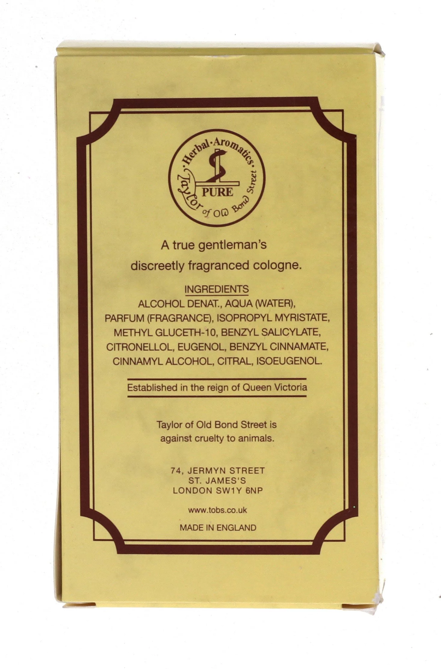 Bond No. 9 06011 Taylor Of Old Bond Street Luxury Sandalwood Cologne, 3.3 Oz