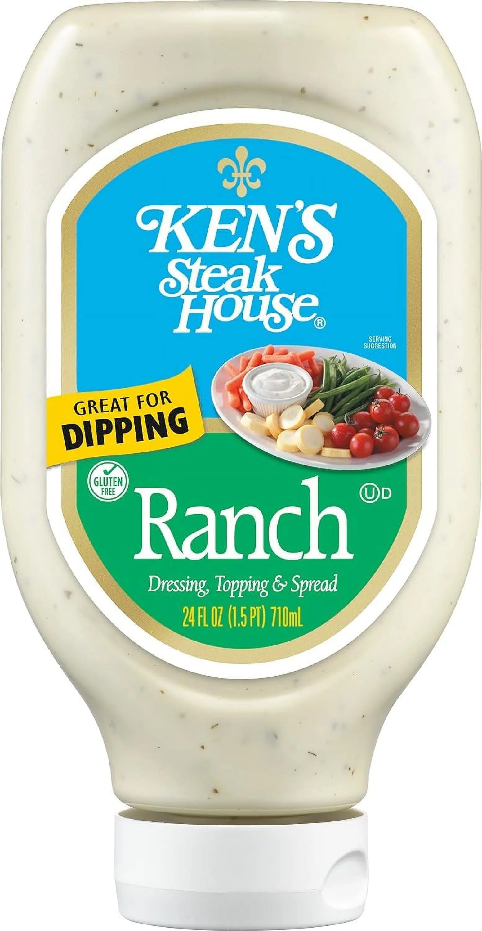 Steak House Ranch Dressing, Topping & Spread, 24 Fl Oz (Pack Of 2) Gluten-Free