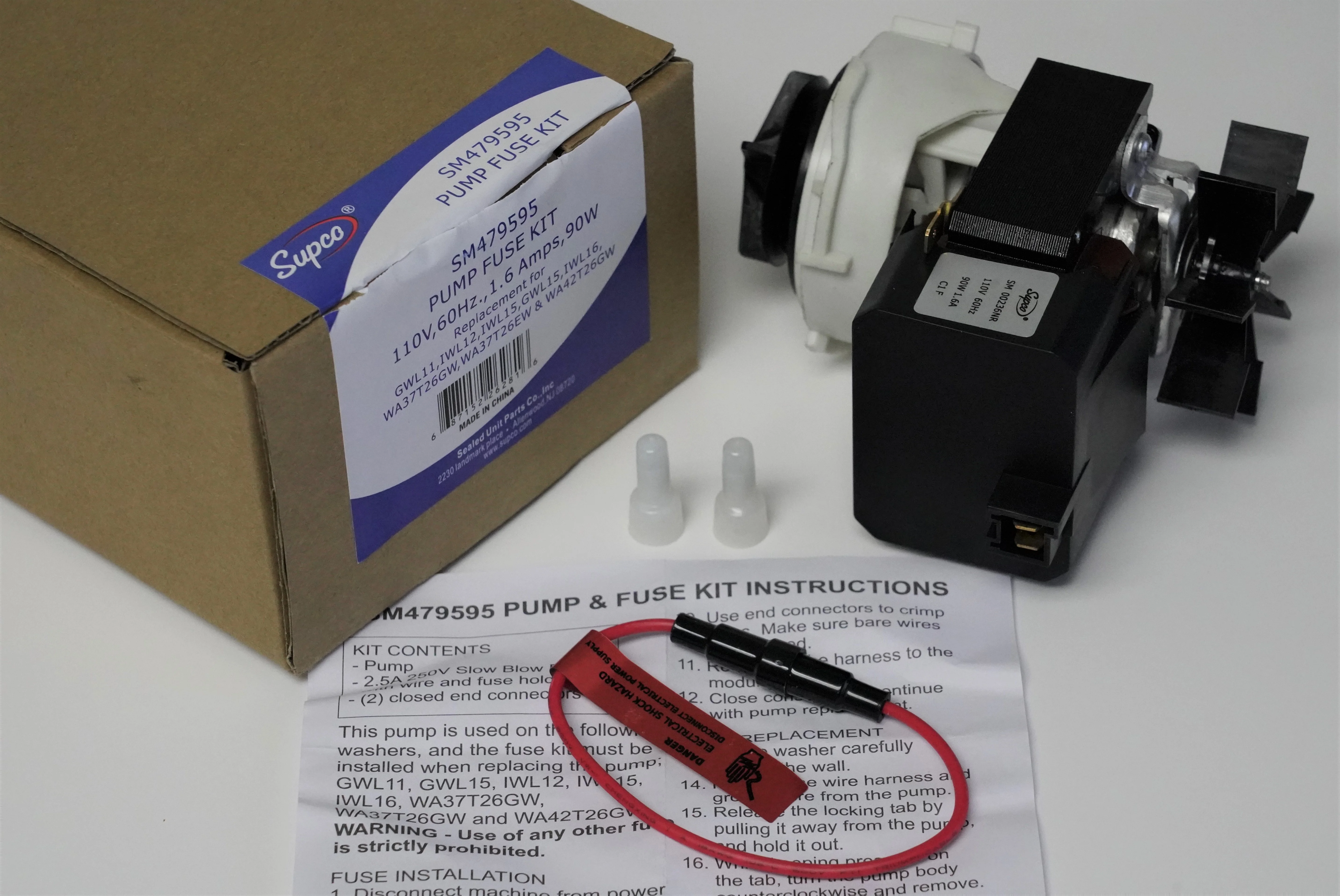 Pump and Fuser Kit for 479595 Fisher Paykel Washing Machine 479595-BB13