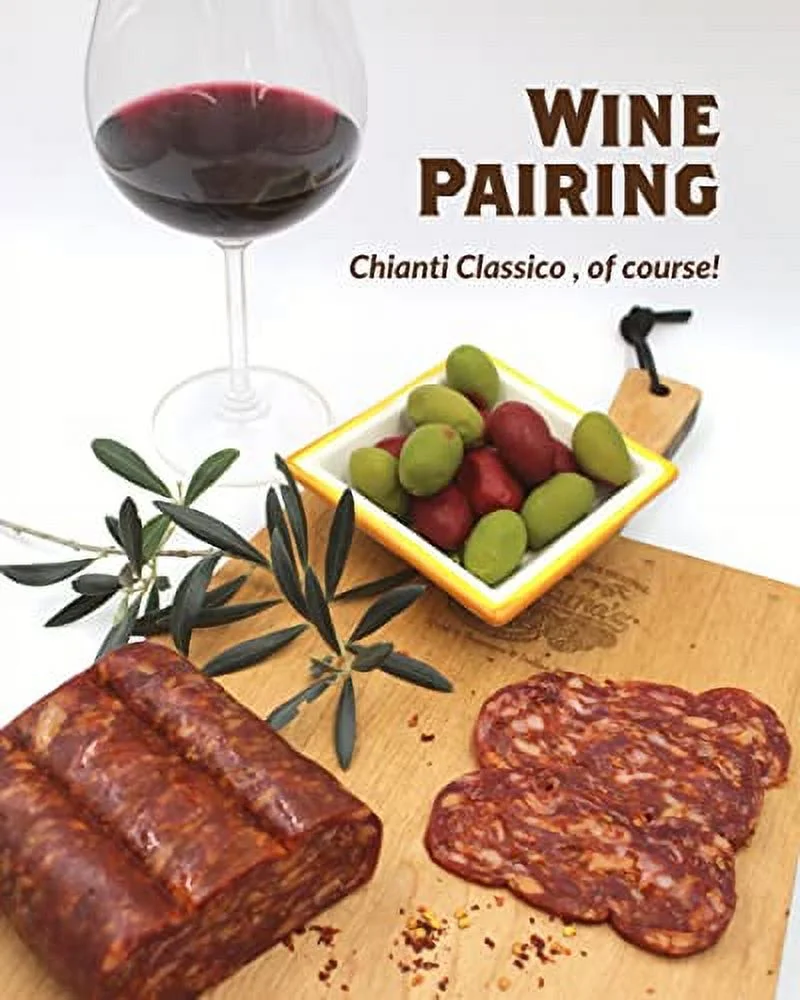 Fortuna's Calabrese Spianata Salame - Spicy, Gluten-Free, Nitrate-Free & 100% Natural Pork, Made in USA, 16oz Dry Cured Salame