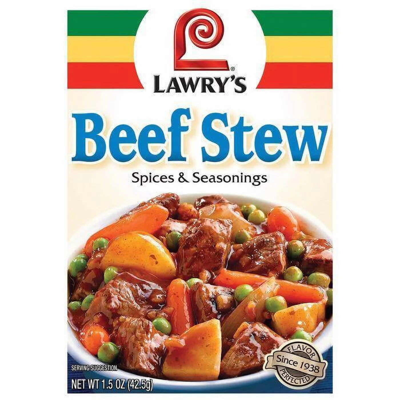 Dry Seasoning Beef Stew Lawry's Spices & Seasonings 1.5 Oz Packet (Pack of 12)