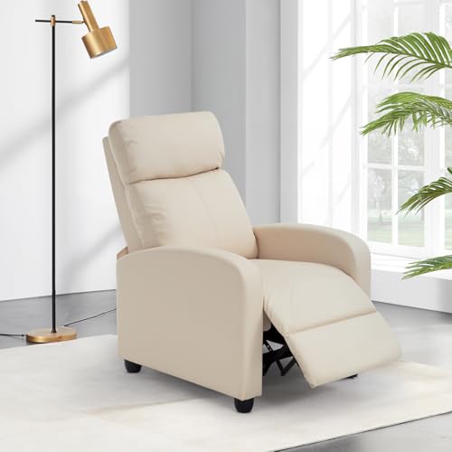 FDW Recliner Chair Reclining Sofa Leather Chair Home Theater Seating Lounge with Padded Seat Backrest