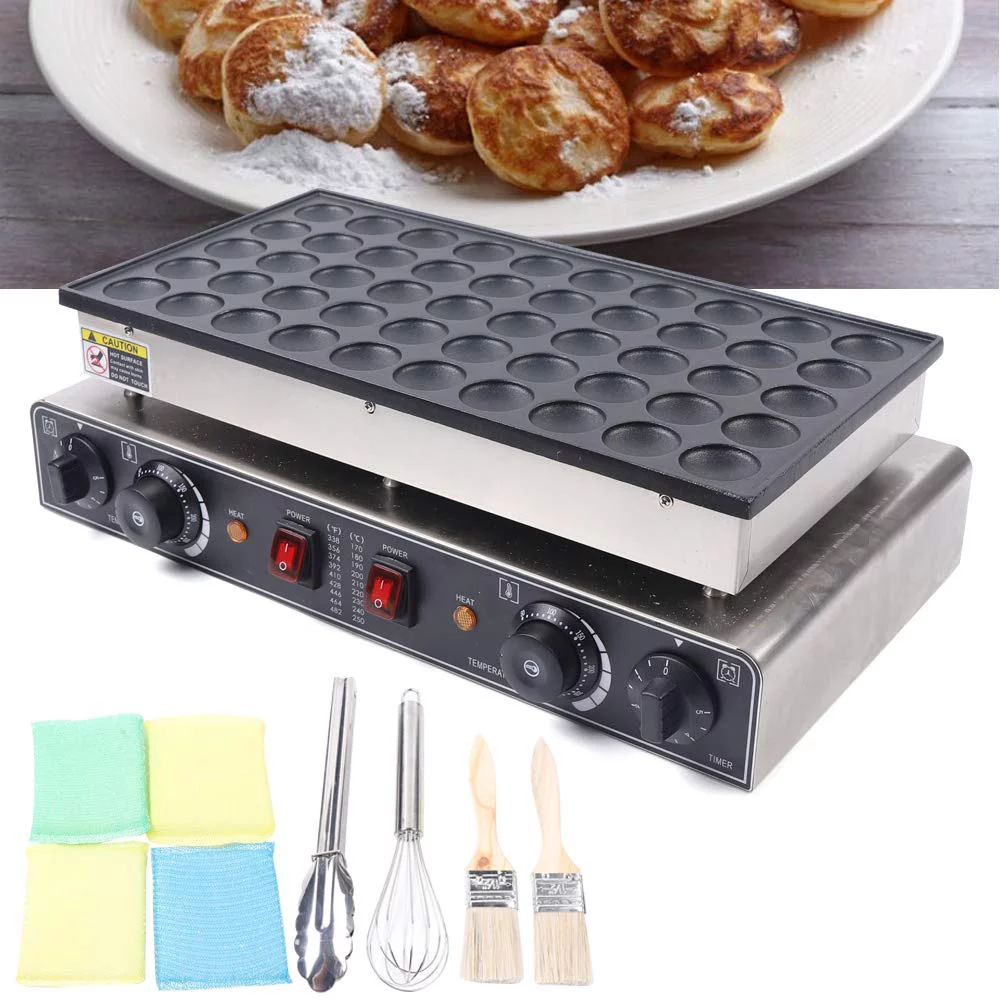 Electric Waffle Maker Machine Nonstick Mini Pie and Quiche Maker Pancake Baker Maker Iron Machine (50pcs)