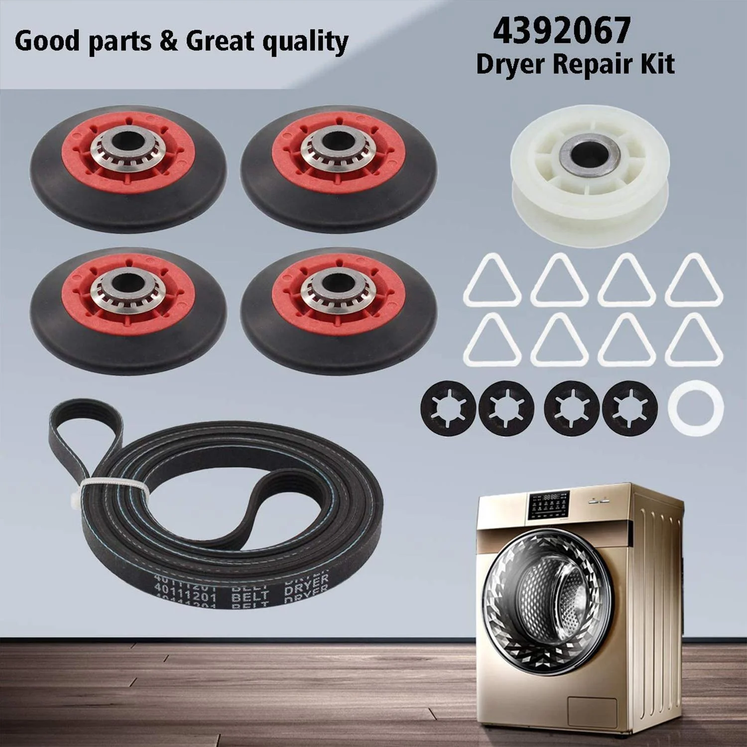 4392067 Dryer Repair Kit, Whirlpool Dryer Repair Maintenance Part, Replaces 4392067 W10314173 W10314171 AP3109602 AH373088 AP6019303