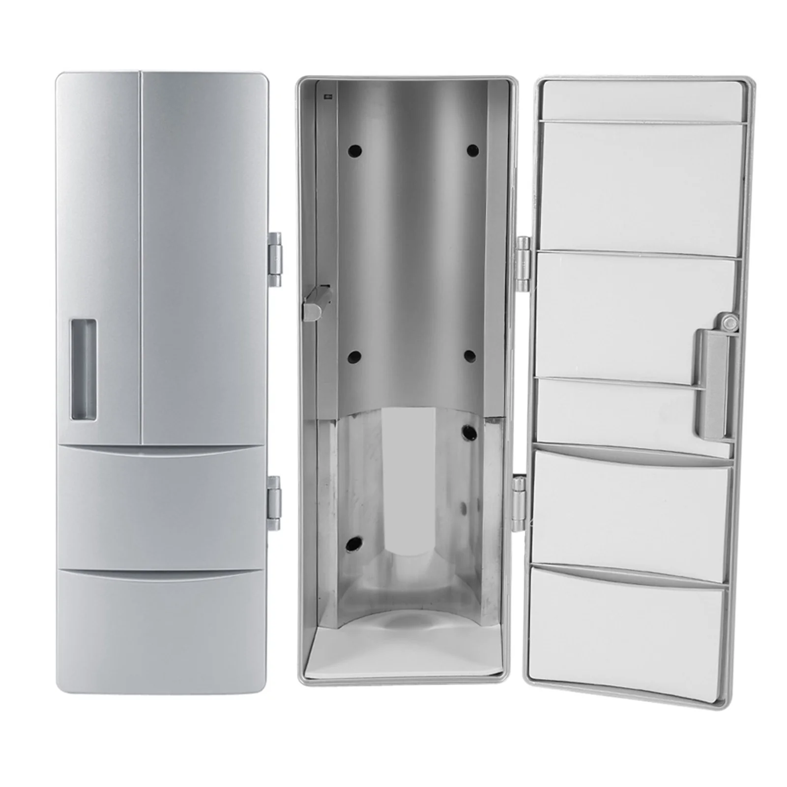 USB Fridge Freezer - Compact Mini, Cans Drink Beer Cooler Warmer Travel Car Office Use