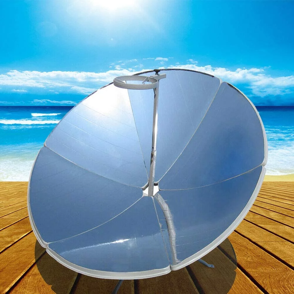 Miumaeov Solar Cooker, Portable Camping Outdoor Solar Cooker for Solar Heating 1800W