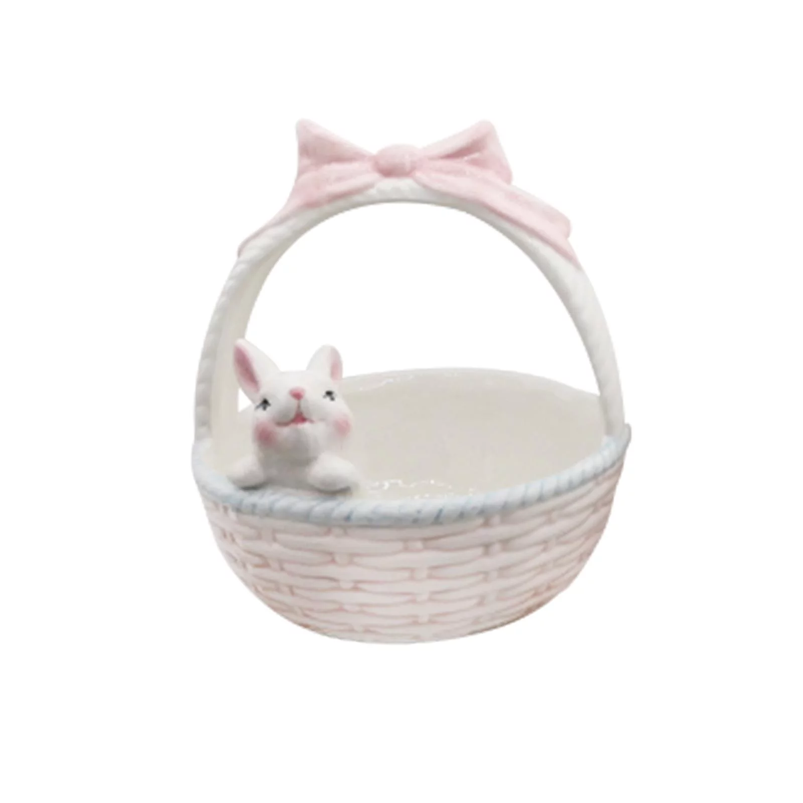 Ceramic Rabbit Easter Basket bunny bowls Creative Flower Pot Small Candy Serving Bowls Kids Children Gifts Decorative ,