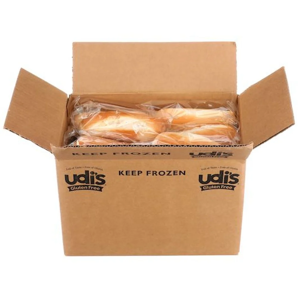 Udis Gluten Free Classic Individually Wrapped Hot Dog Bun, 2.4 Ounce -- 24 per case
